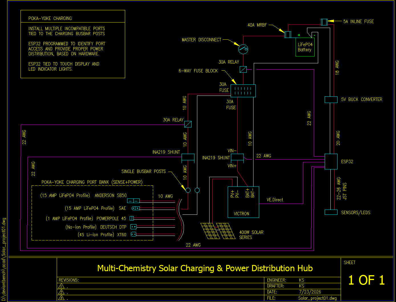 Smart Multi-Chemistry Power & Telemetry Hub Schematic